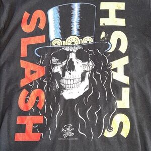 Skull in Top Hat Slash of Guns N Roses T-Shirt M